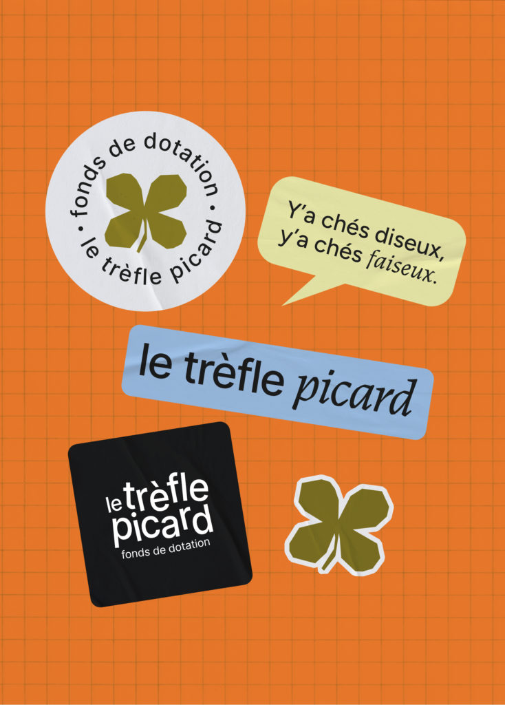 Déclinaisons du logo Le Trèfle Picard