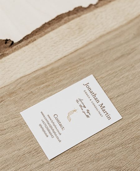 Carte de visite pour Lyfe+, coach de vie